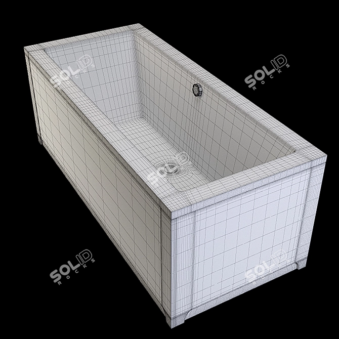 Riho Lusso Acrylic Bathtub 3D model image 3