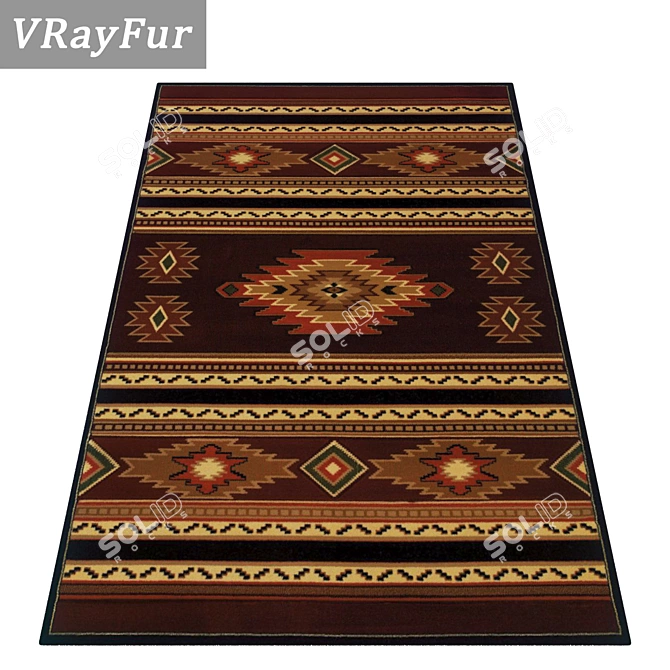 High-Quality Carpet Set - Variety of Textures 3D model image 2