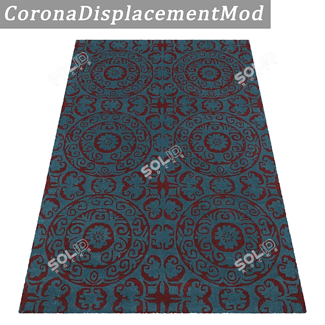 Luxury Carpet Set: High-Quality Textures, 3 Variations 3D model image 4