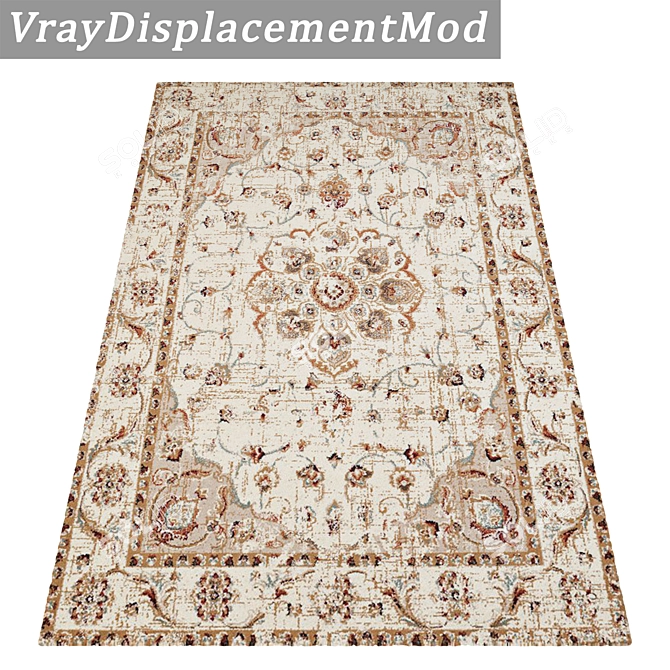 Luxury Carpet Set with High-Quality Textures 3D model image 3