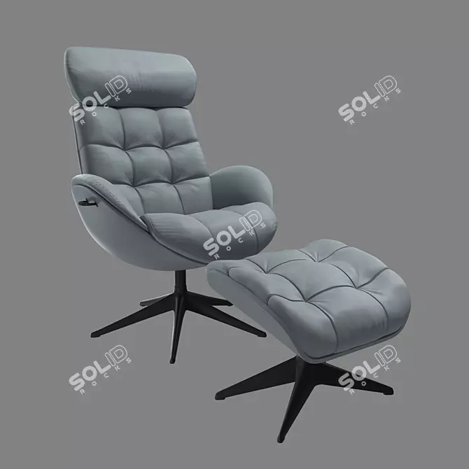 FlexLux Chester Chair: Stylish Comfort for Your Home 3D model image 1