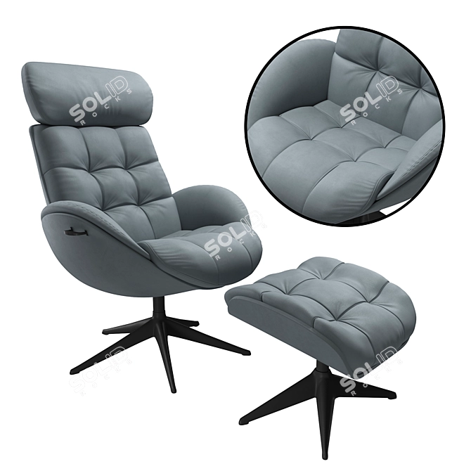FlexLux Chester Chair: Stylish Comfort for Your Home 3D model image 3
