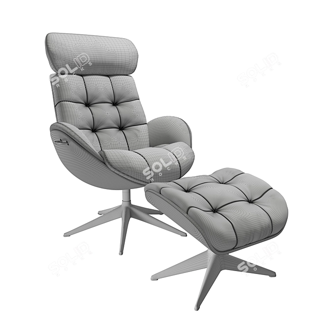 FlexLux Chester Chair: Stylish Comfort for Your Home 3D model image 4