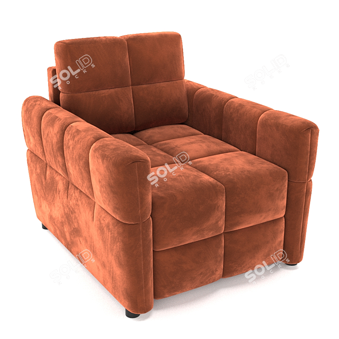 Luxury Comfort: MOON 160 Chair 3D model image 1