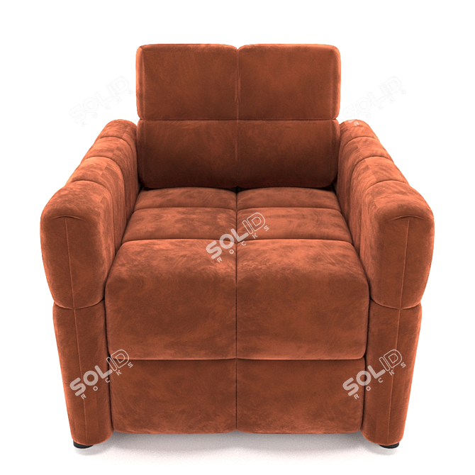 Luxury Comfort: MOON 160 Chair 3D model image 3