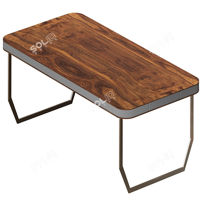 Sleek and Chic Dining Table 3D model image 1