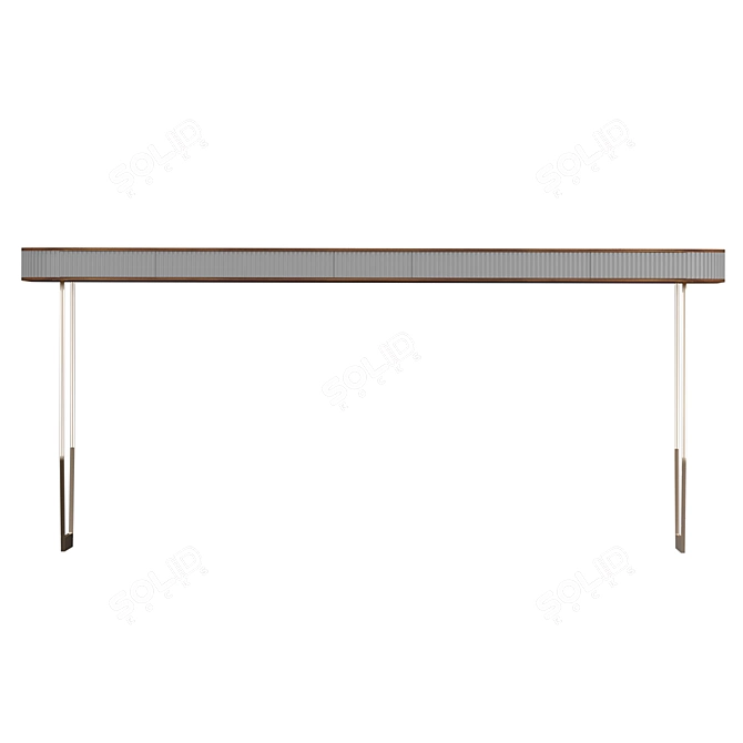 Sleek and Chic Dining Table 3D model image 2