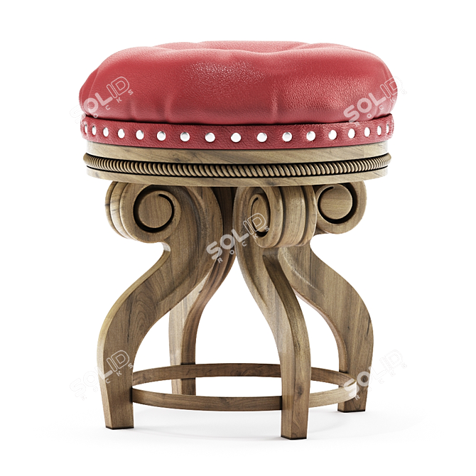 Timeless Stool: Perfect Size 3D model image 1