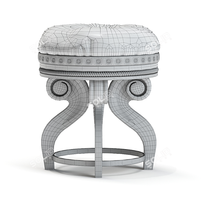 Timeless Stool: Perfect Size 3D model image 2