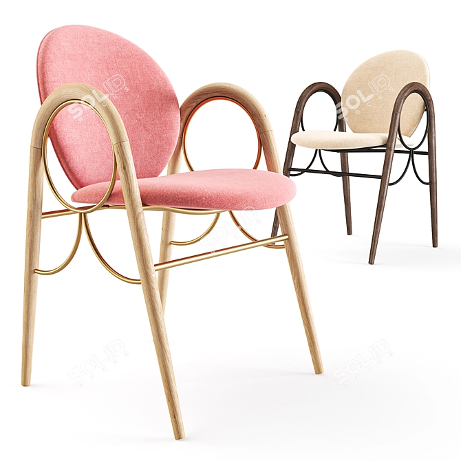 Brdr. Kruger Arkade Chair: Danish Design Masterpiece 3D model image 1