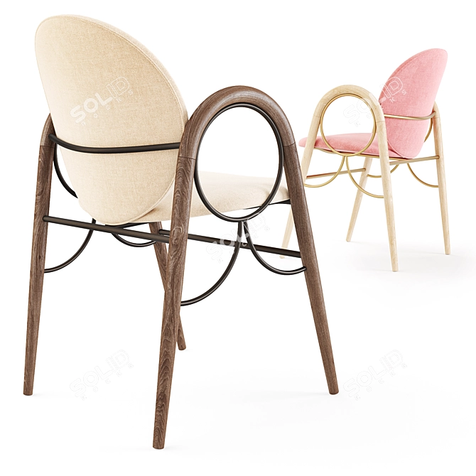 Brdr. Kruger Arkade Chair: Danish Design Masterpiece 3D model image 2