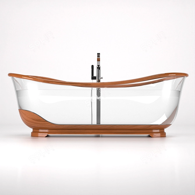 GlassWood Bathroom - Stylish and Durable 3D model image 17