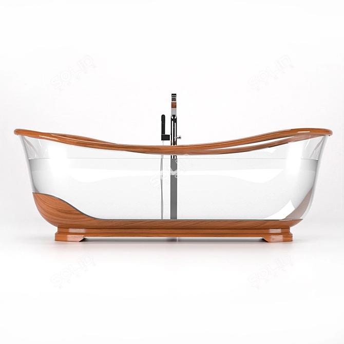 GlassWood Bathroom - Stylish and Durable 3D model image 18