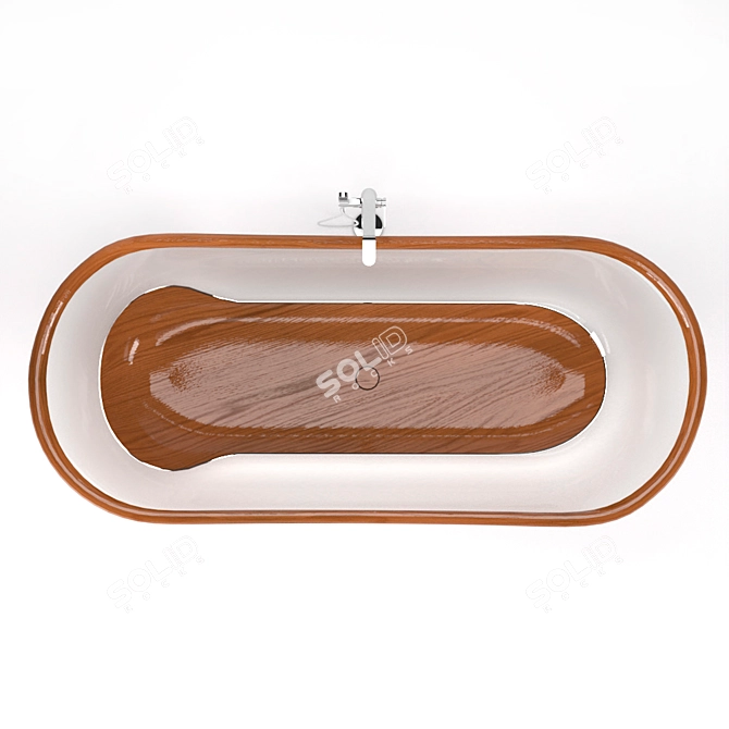 GlassWood Bathroom - Stylish and Durable 3D model image 19