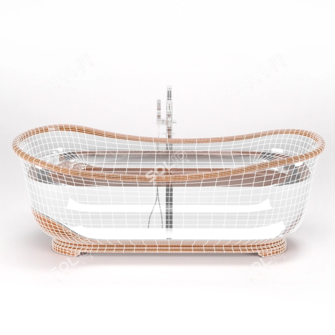 GlassWood Bathroom - Stylish and Durable 3D model image 21
