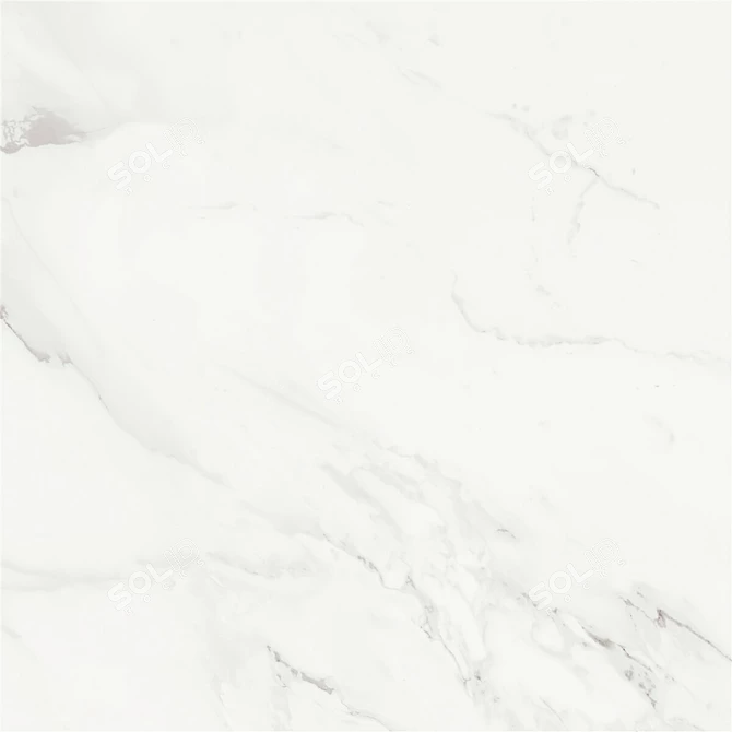 Elegant Bianco Marble Set 3D model image 2