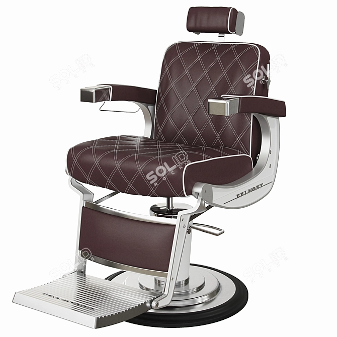 Belmont Apollo 2: Classic Barbershop Armchair 3D model image 1