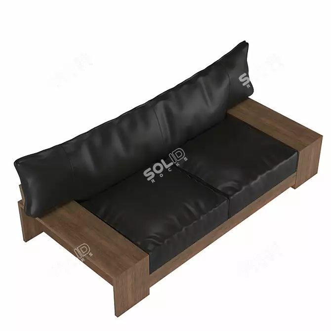 Japanese Inspired Kiza Sofa 3D model image 7