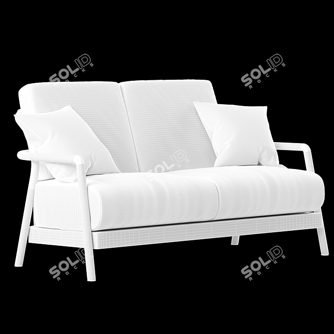 Alison Flexform Outdoor Sofa 3D model image 7