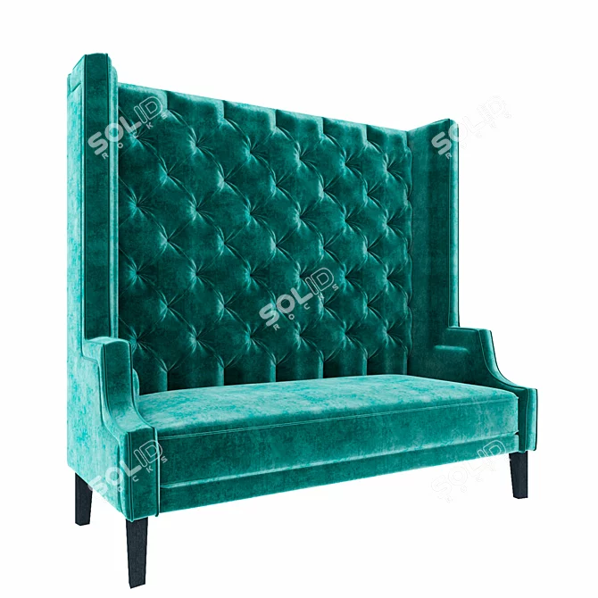Eichholtz Sofa Spectator: Glamour and Luxury in Your Home 3D model image 2