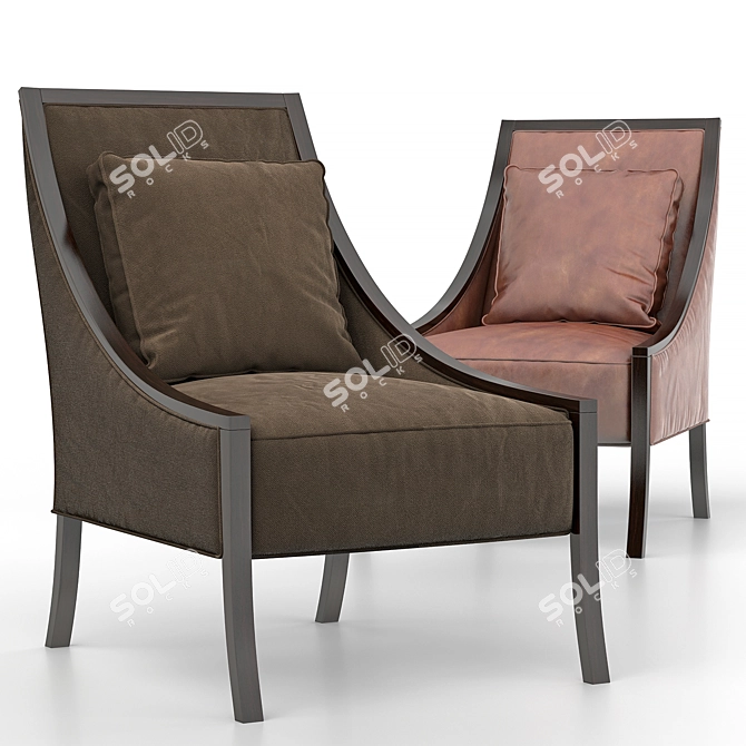 Luxury Line Caracole Chair 3D model image 1