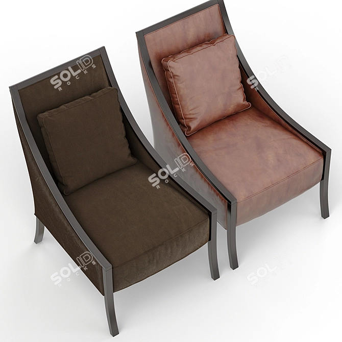 Luxury Line Caracole Chair 3D model image 3