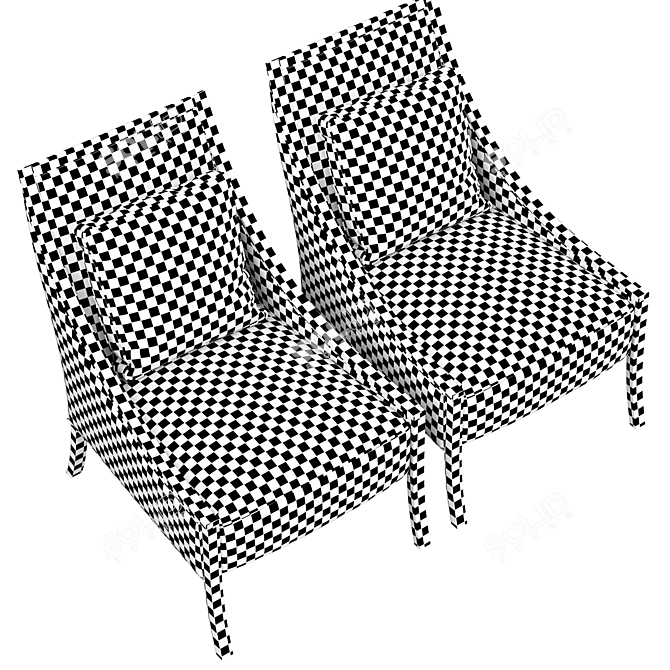 Luxury Line Caracole Chair 3D model image 5