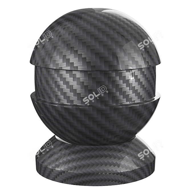 Lightweight and Strong Carbon Fiber 3D model image 1