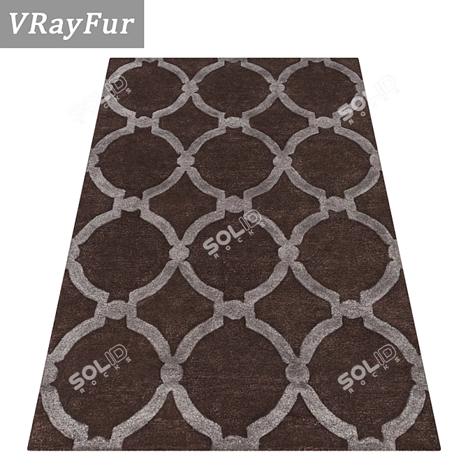 Title: Luxurious Carpet Set - High-Quality 3D Textures! 3D model image 2