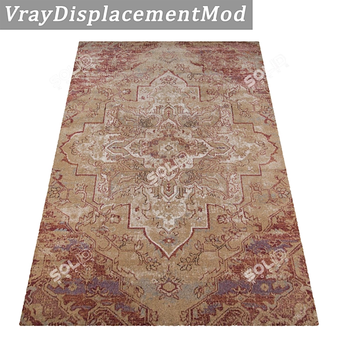 Luxury Carpet Set with High-Quality Textures 3D model image 3