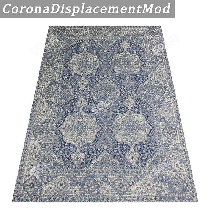 Luxury Carpet Set with High-Quality Textures 3D model image 4