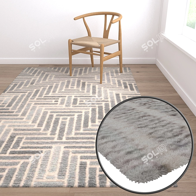 Luxury Carpet Set 3D model image 5