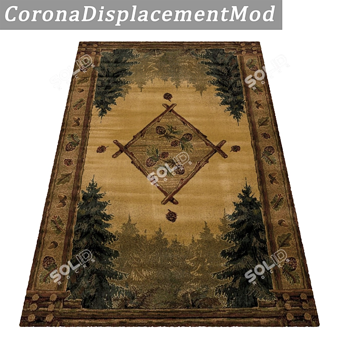 Luxury Carpets Set 3D model image 4