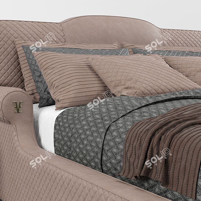 Luxury Vision Palladium Bed 3D model image 4