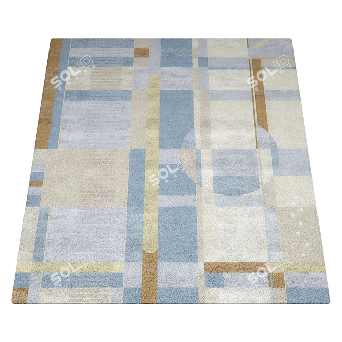 Luxury Velvet Rug: Tapis Rouge 3D model image 5