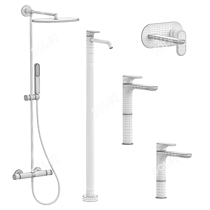 Elevate your space with Cisal's Lineaviva Set! 3D model image 2