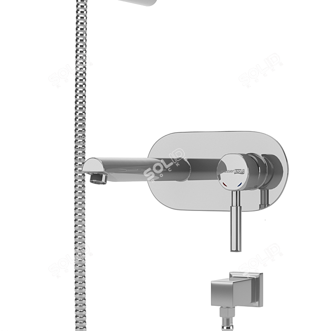 3-Function Shower Mixer - Wasserkraft 3D model image 4