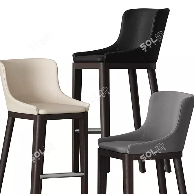 Cleo Stool: Elegant and Innovative Seating 3D model image 4