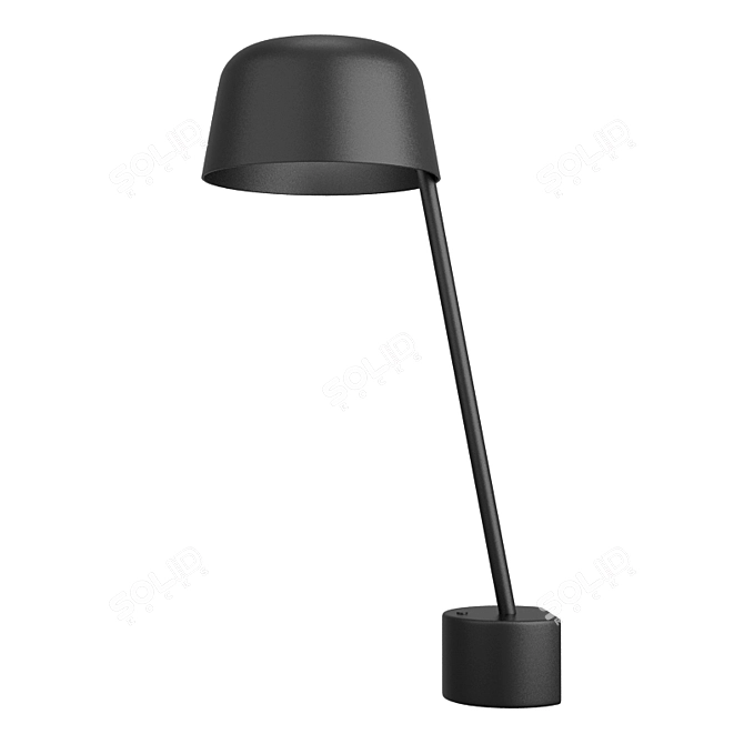 Muuto Lean Lamp Plus Modern Scandinavian Lighting 3D model image 2