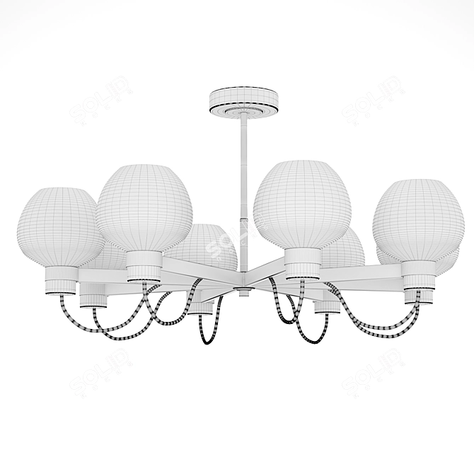 Elegant Freya Chandelier - Tara 3D model image 2