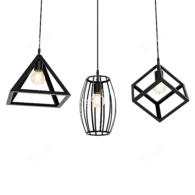 Modern Chandelier Collection 3D model image 2