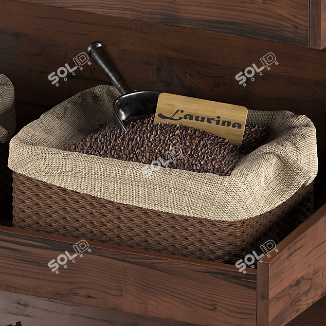 Coffee Bean Display Box 3D model image 3