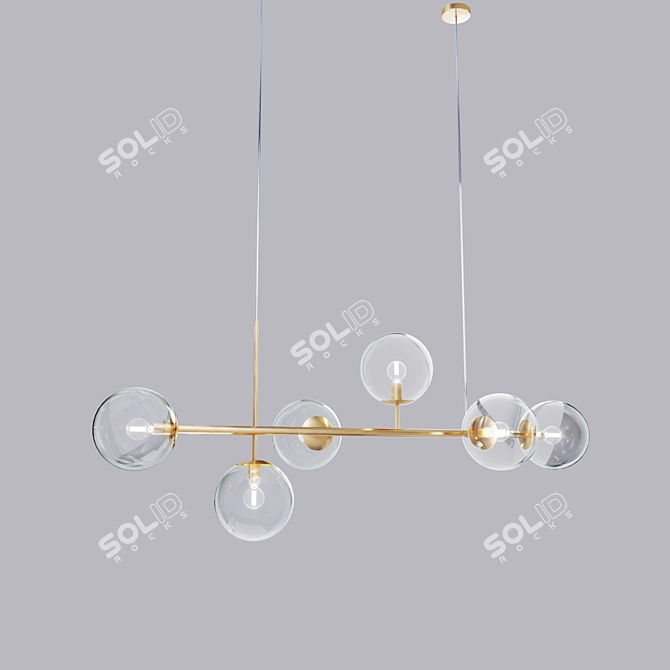 Elegant SIA Chandelier L03009 3D model image 1