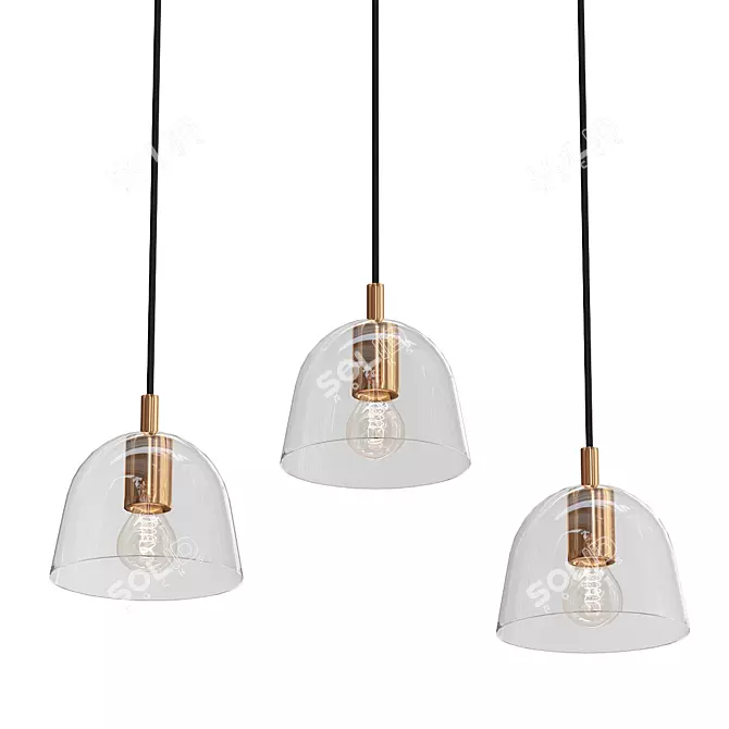 Amadis Pendant Lights Collection 3D model image 1