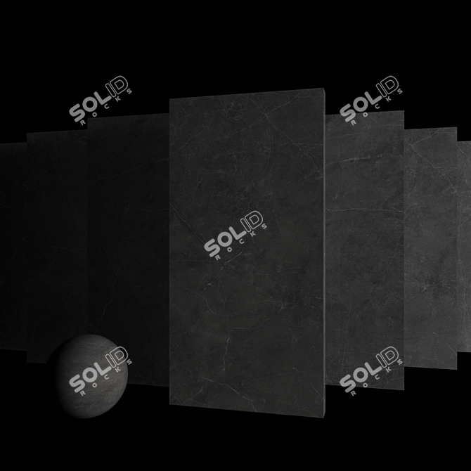 Sterlina Asphalt Marble Set 3D model image 3