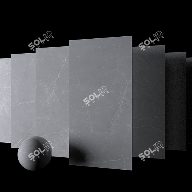 Sterlina Gray Marble Set 3D model image 2