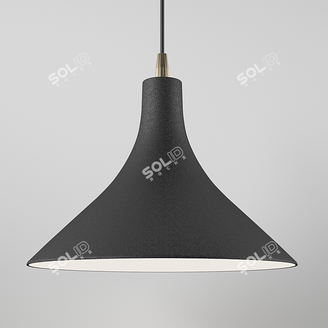 Karman T-Black Ceramic Pendant Lamps 3D model image 2