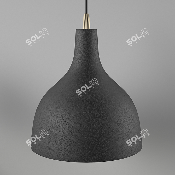 Karman T-Black Ceramic Pendant Lamps 3D model image 3