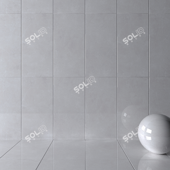 Sterlina Silver Wall Tiles Set 3D model image 2