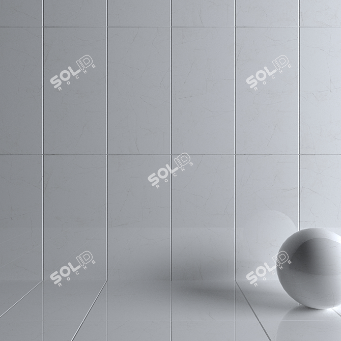 Sterlina White Wall Tiles - Set of 2 3D model image 3